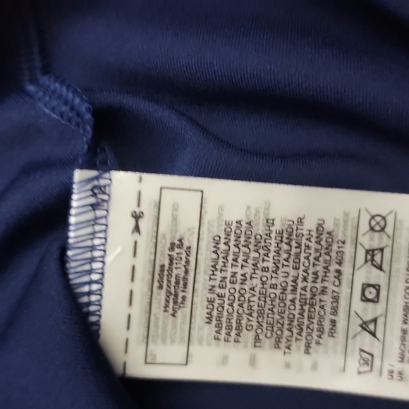 Adidas Boys Soccer Football Jersey Size Medium - Navy - NWT - Picture 8 of 13